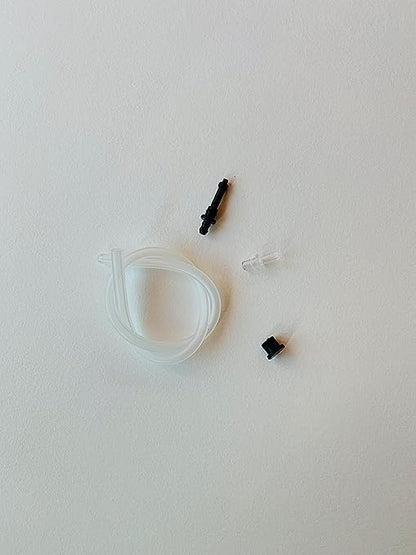 Jura Milk Connecting Kit - 1 Hose Tube, 2 Connectors (#72249 & #69490), 1 Rubber Gasket #63162