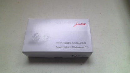 Jura #72595. Set of 10 Jura Interchangeable Milk Spout CX1 for F9 A9 A900 A7 A700 ENA 8 ENA Micro 90