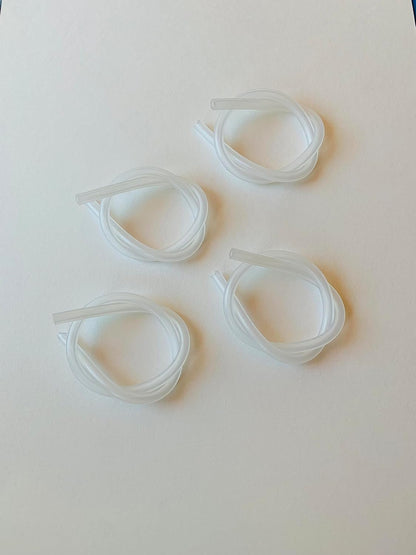 JURA Milk Hose Tube & Connector Parts Accessories Kit | 4 × 36cm Milk Tubes, 6 × #72249 Connectors, 2 × #65818 Black Gaskets, 2 × #63162 Clear Pipe Gaskets