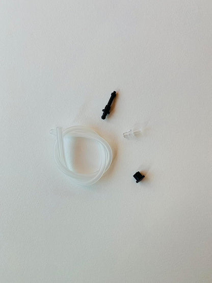 JURA Milk Hose Tube & Container Connector Parts Kit | 36cm Hose, Connectors #72249 & #69490, Black Rubber Gasket #65818