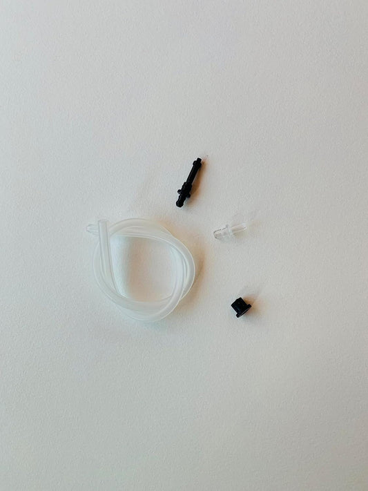 JURA Milk Hose Tube & Container Connector Parts Kit | 36cm Hose, Connectors #72249 & #69490, Black Rubber Gasket #65818
