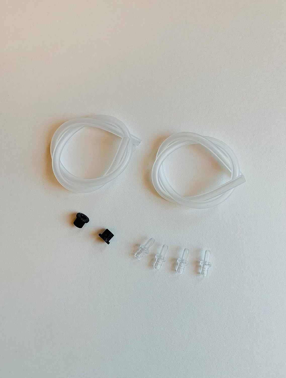 JURA Milk Hose Tube & Connector Parts Accessories Kit | 2 × 36cm Milk Tubes, 4 × #72249 Connectors, 2 × #65818 Rubber Gaskets