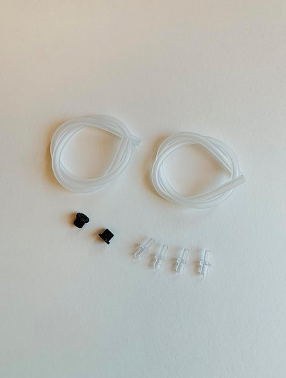 JURA Milk Hose Tube & Connector Parts Accessories Kit | 2 × 36cm Milk Tubes, 4 × #72249 Connectors, 2 × #65818 Rubber Gaskets