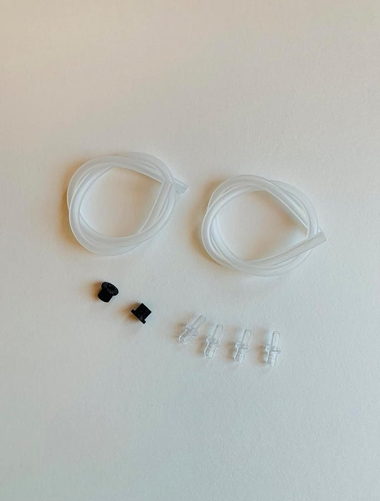 JURA Milk Hose Tube & Connector Parts Accessories Kit | 2 × 36cm Milk Tubes, 4 × #72249 Connectors, 2 × #65818 Rubber Gaskets