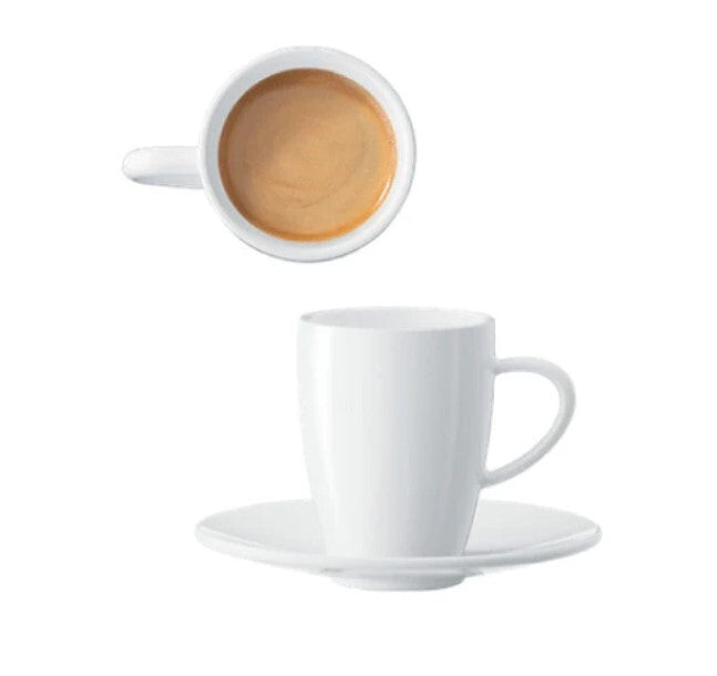 JURA 66499 Set of 2 Coffee Cups & Saucers – Designed by Wolfgang Jönsson